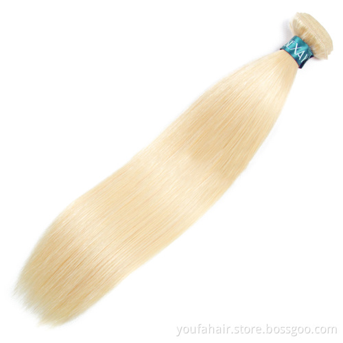 Excellent Quality Brazilian 613 Blonde Color Hair Bundle 100% Unprocessed Virgin Remy Cuticle Aligned Brazilian Hair Bundles